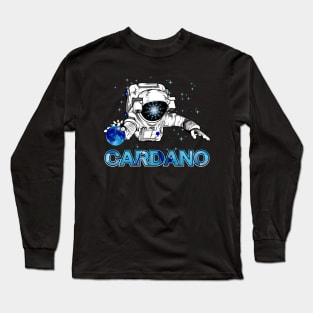 Cardano, ADA, HODL, to the moon, blockchain Long Sleeve T-Shirt